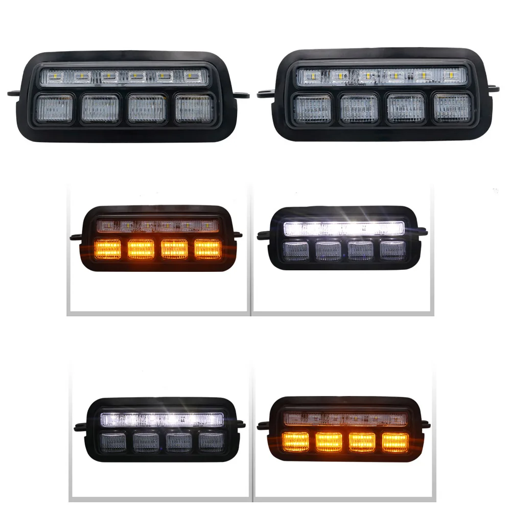 LED Daytime Running Lights for Lada Niva 4x4 1 set  2 pcs with Running Turn Signal Car Styling Accessories Tuning DRL (44)