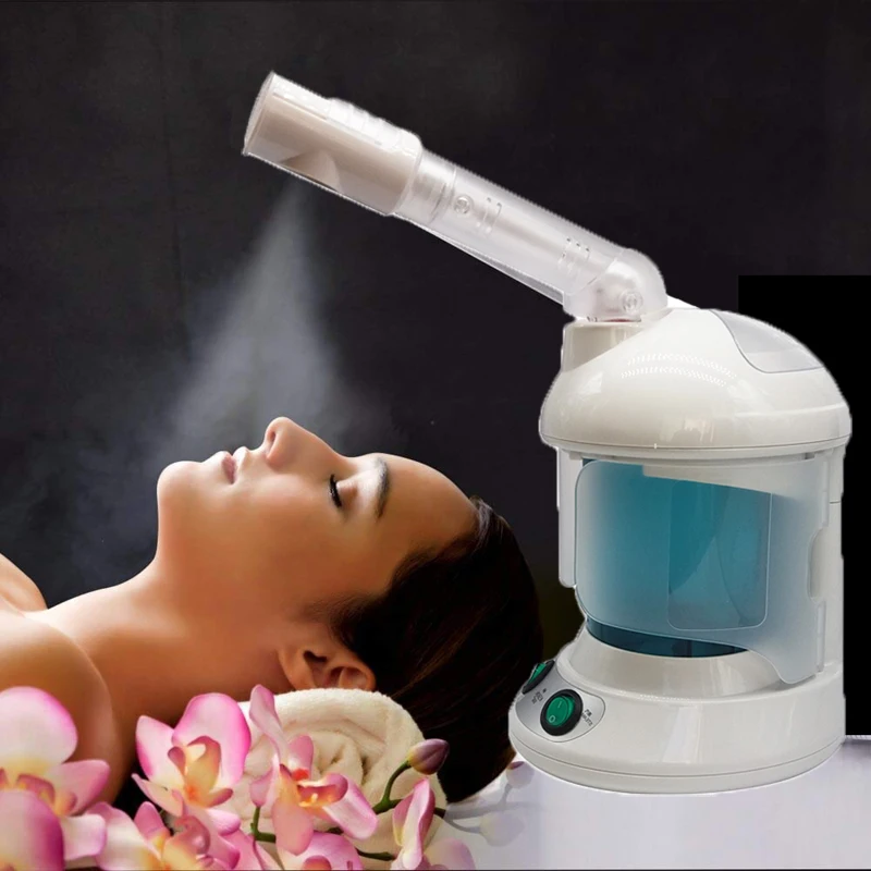  2 in 1 Ozone Facial Spray Steamer With Extendable Arm \ Table Top Mini Spa Face Design 360 Degrees 
