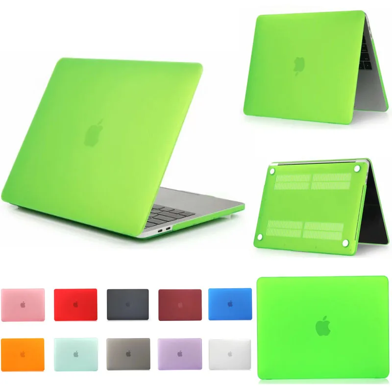 Clear Matte Hard Case For Apple Macbook Air Pro Retina 11.6 12 13 15 Laptop Cases For Mac Book Air 11.6 13.3 Pro 13 15.4 inch