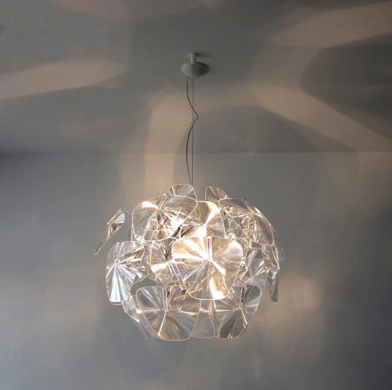 Современный короткий ариловый подвесной светильник norbic home deco, прозрачный акриловый подвесной светильник для гостиной