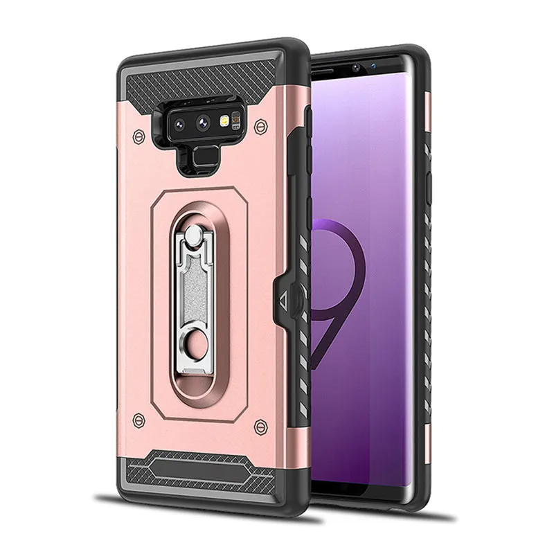 

Samsung s10 5G s8 s9 s10 Plus S10lite S10E note8 note9 A6Plus Card Slot Bracket Shockproof Anti-fall PU Silicone Protection Case