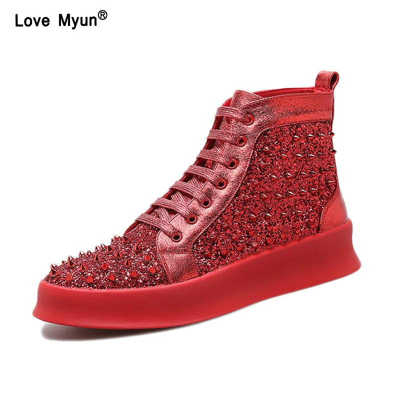 

New Punk Style Genuine Leather Men Ankle Boots Iron Pointed Toe Lace Up Mens Military Cowboy Boots High Top Buckles Botas Hombre