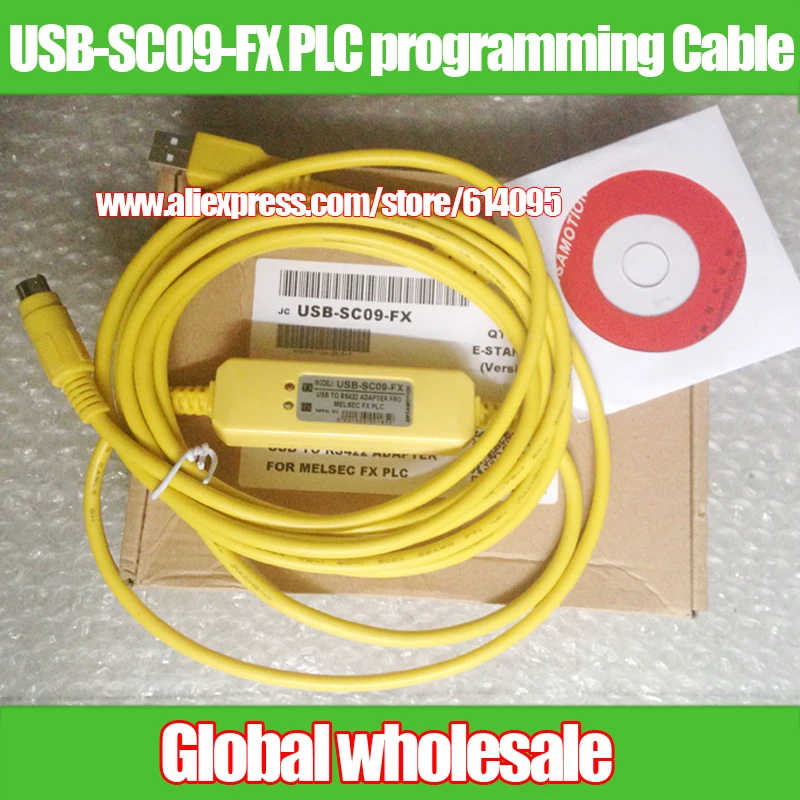1 шт. Кабель для программирования данных по ПЛК Mitsubishi/USB SC09 FX FX1N / FX2N FX1S/FX3U ПЛК|cable