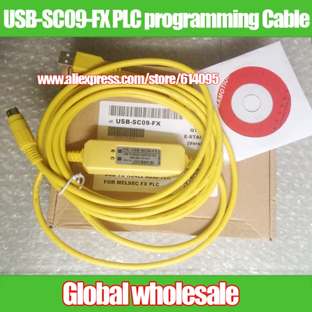 Cable de programación de datos PLC USB-SC09-FX, accesorio para Mitsubishi / SC-09 SC09 FX FX1N / FX2N / FX1S/FX3U, 1 unidad