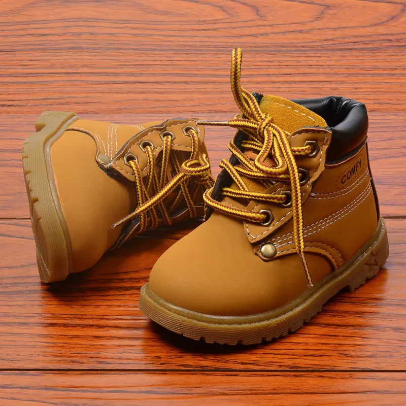 

2019 Autumn / Winter 1 To 4 Years Old Baby Boys And Girls High Quality Short Boots Warm Martin Boots Plush Sneakers Cotton Boots