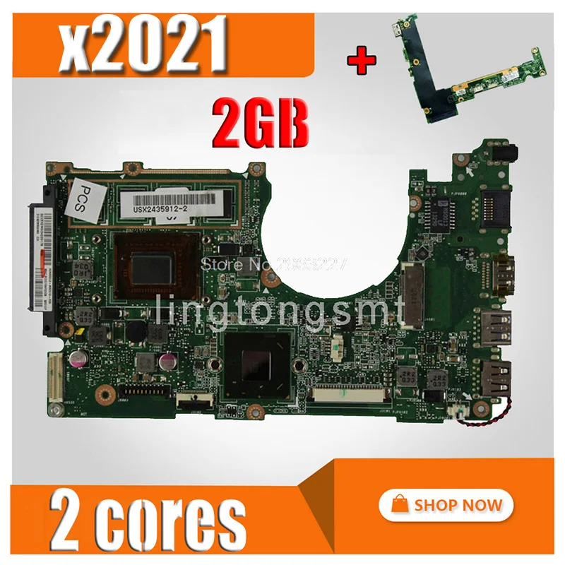 إرسال مجلس + X202E اللوحة 2 GB REV 2.0 2 النوى ل ASUS X201E S200E اللوحة المحمول X202E اللوحة X202E اللوحة