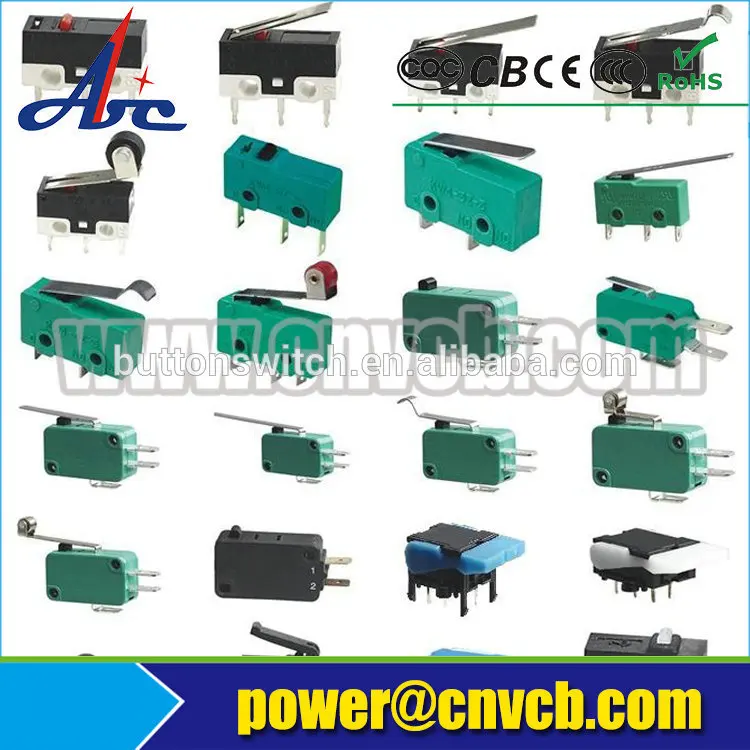 KW8-3 Solder terminal micro switch with short roller lever t85 micro switch