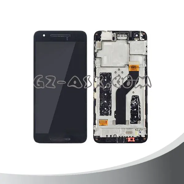 

10pcs/lot for Huawei for Google Nexus 6P LCD Digitizer Display Frame Screen Touch Panel Assembly Parts free shipping DHL