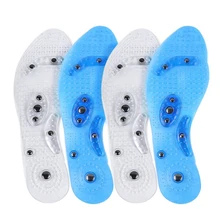 1 пара Нескользящие массажные повседневные вставки для пяток Pad расстроен арки поддержка стельки силикагелевые стельки