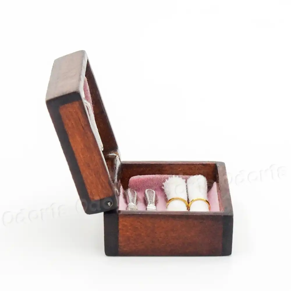 Odoria 1 12 Miniature Vintage Flatware Chest Silverware Storage Dollhouse Kitchen Accessories Miniature Vintage Dollhouse Kitchen1 12 Miniature Aliexpress