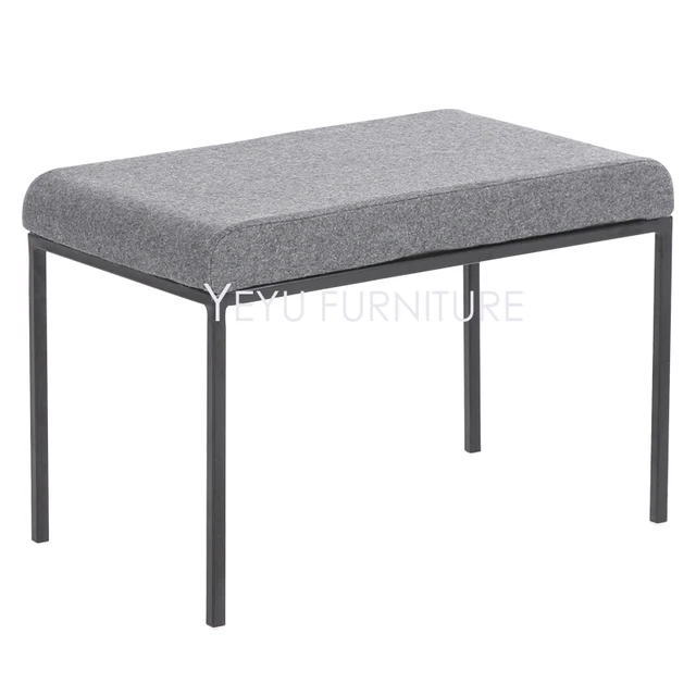 Online Minimalist Modern Design Upholstered Soft Cover And Minimalist Modern Design Upholstered Soft Cover And Metal Ottoman Stool Bench Shoes Living Room Bed End Stools Long