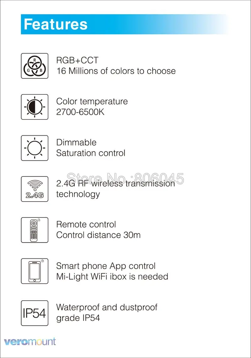 Mi светильник FUT063 6 Вт RGB+ CCT светодиодный потолочный Точечный светильник Водонепроницаемый встраиваемые светильник AC85-265V Вай-Фай совместимый 2,4G 4 зоны Беспроводной пульт дистанционного управления