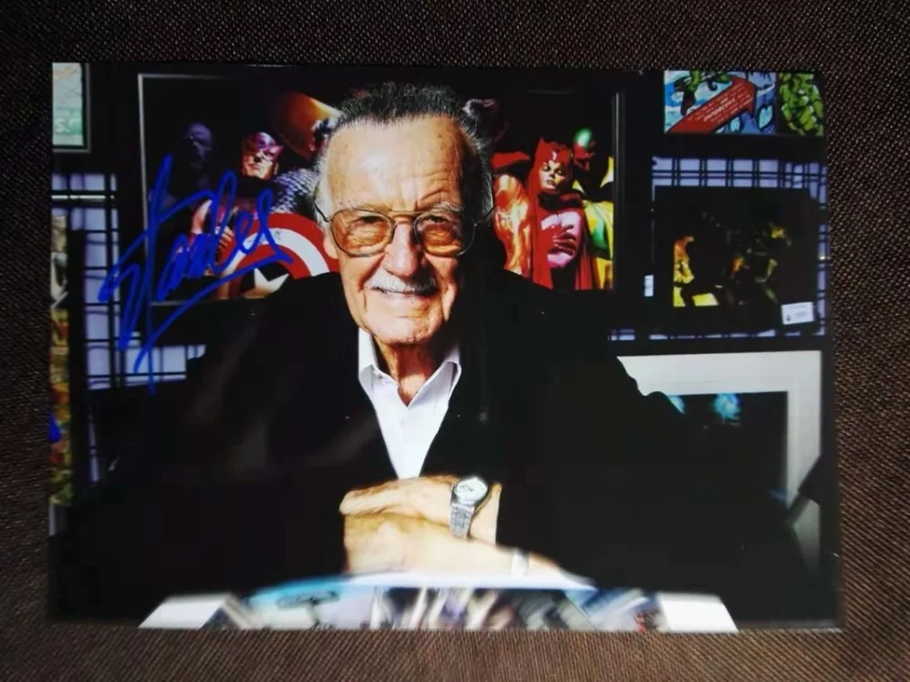 

hand signed Stan Lee autographed original photo 7 inches collection free shipping 2018D