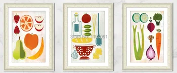 

modern home decorative art canvas painting abstract fruits dinning room children room choice mural prints fruit pictures poster