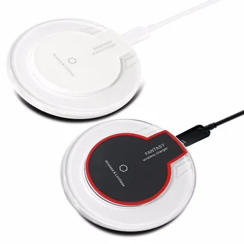 

100pcs colorful Qi Wireless Charger Charging Pad For Samsung S7 S6 edge Note 5 Nokia HTC phone 7 8 X Micro USB Charger