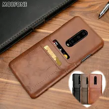 Card Slots Back Cover for Oneplus 7 Pro Vintage Business Leather Case Oneplus7 Pro One Plus 7 Pro Ultra-thin Hard Case Fundas
