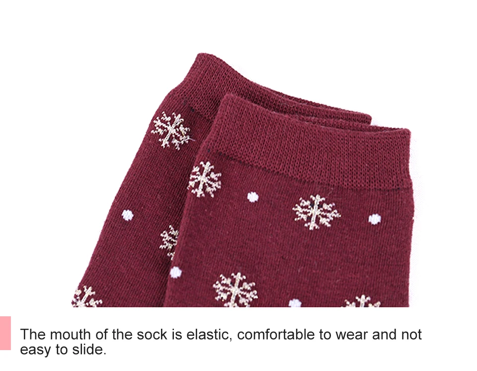 Winter Women Socks Warm Christmas Dog Pattern Cotton Socks Snowflake Comfortable Birthday Gifts Funny Cartoon Shape New Arrivals (8)