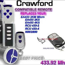 Crawford Normstahl EA433 2KS/4KS совместимый пульт дистанционного управления гаражной дверью высокого качества