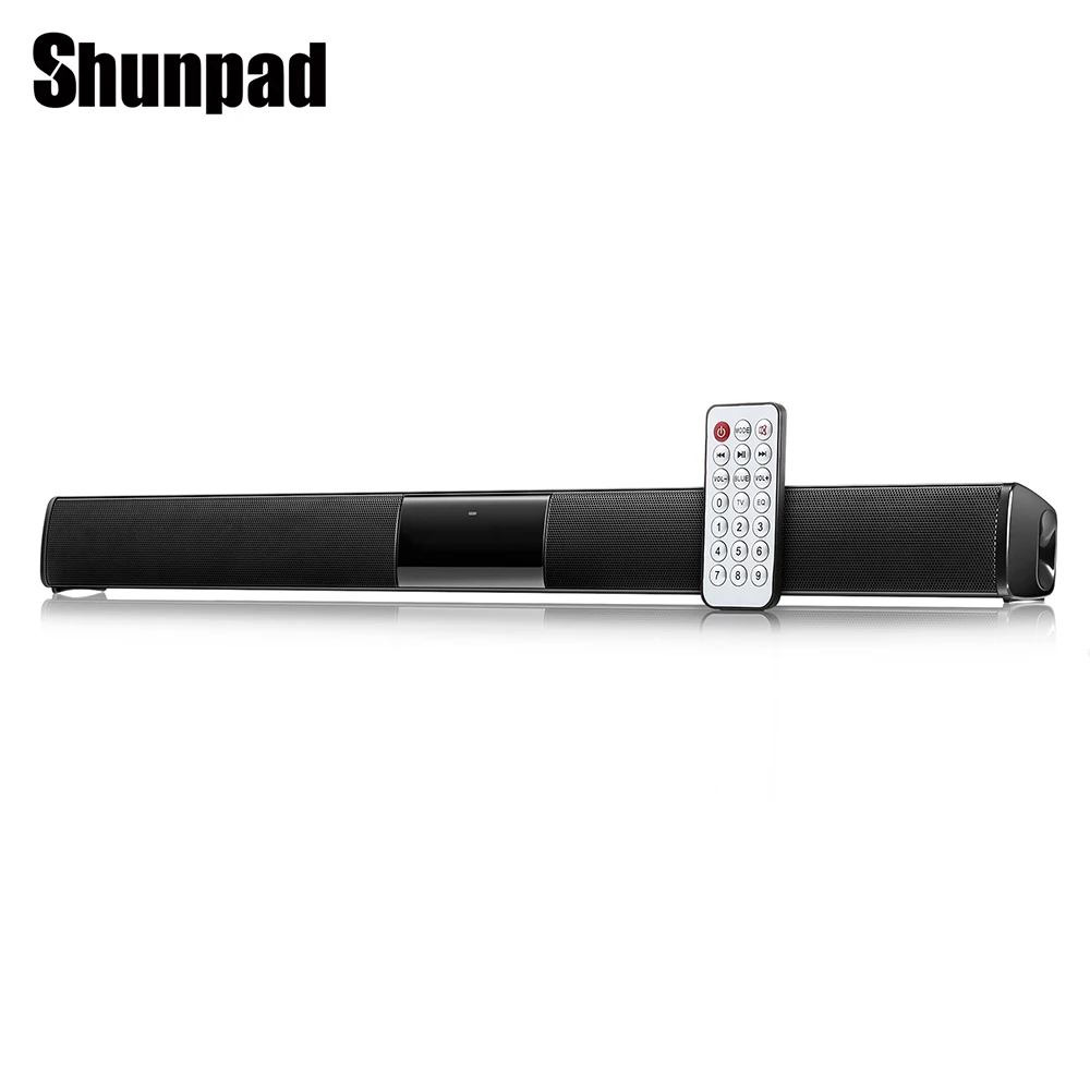 

Shunpad BT - 200 Portable Bluetooth Speaker Soundbar Wireless Sound Bar TV Speaker with Remote Control Support AUX in