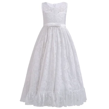 

Baby Girl clothes 2018 New Sleeveless Dresses Girl's Birthday Present Prom Dresses Summer Leisure Elegant Dress 4-12 years old