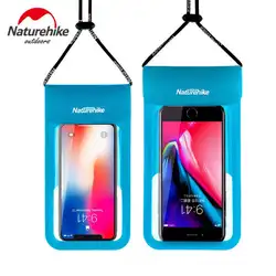 Naturehike Водонепроницаемый сумка чехол для телефона Mobile Case открытый плавательный сумка для Универсальный Все модели сухие мешки NH18S002-D