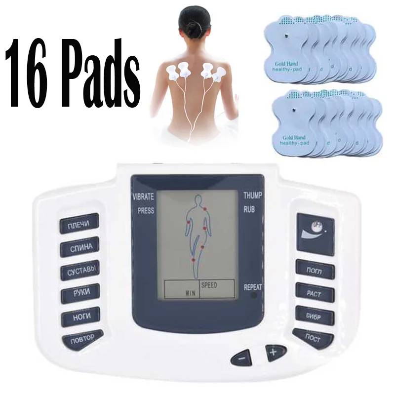 electric Body massager Russian neck back knee leg foot Slimming Massage Muscle Relax Pain Relief Tens Acupuncture Therapy pulse electric Body massager Russian neck back knee leg foot Slimming Massage Muscle Relax Pain Relief Tens Acupuncture Therapy pulse