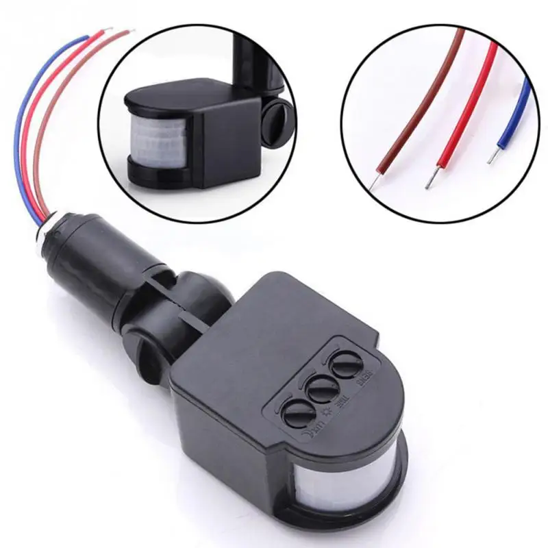 

Outdoor Motion Sensor 110V~240V Wall Light Lamp LED PIR Infrared Motion 180 Degree Rotating Switch Sensor Detector #912 New