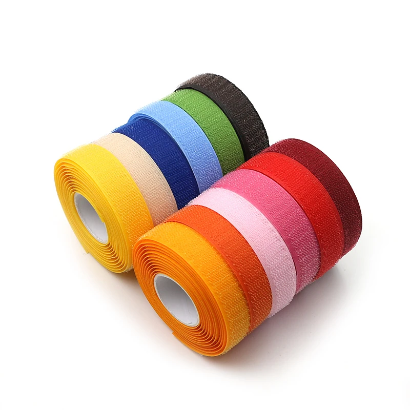 

2 meters 20mm Adhesive Fastener Tape Nylon Velcros Adhesive Sticker Colored Magic Paste DIY Bag Shoe Sewing Accessories