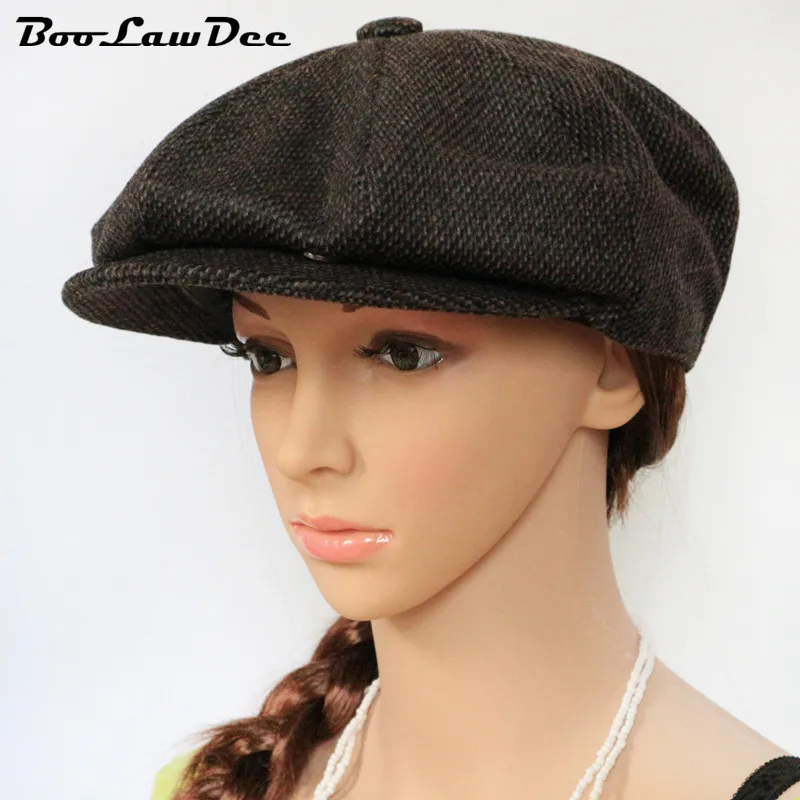 BooLawDee solid color campanifrom Spring and Autumn hat 56 58 60cm blending fabric for men travel casual wear 01B-8