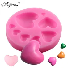 Mujiang любовь сердце драгоценный камень силиконовые формы желе конфеты формы из полимерной глины инструменты для украшения тортов из мастики Мыло Форма для шоколадной мастики
