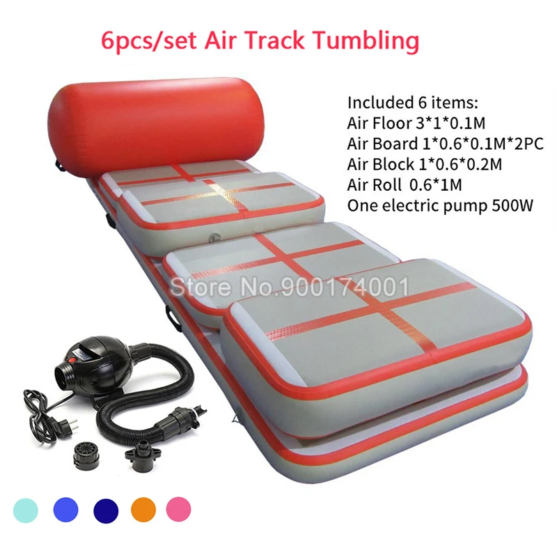 

Free Shipping Door To Door A Set (6 Pieces) Inflatable Air Track Gymnastic Airtrack Tumbling Mat Gym mini Air Mat For Sale
