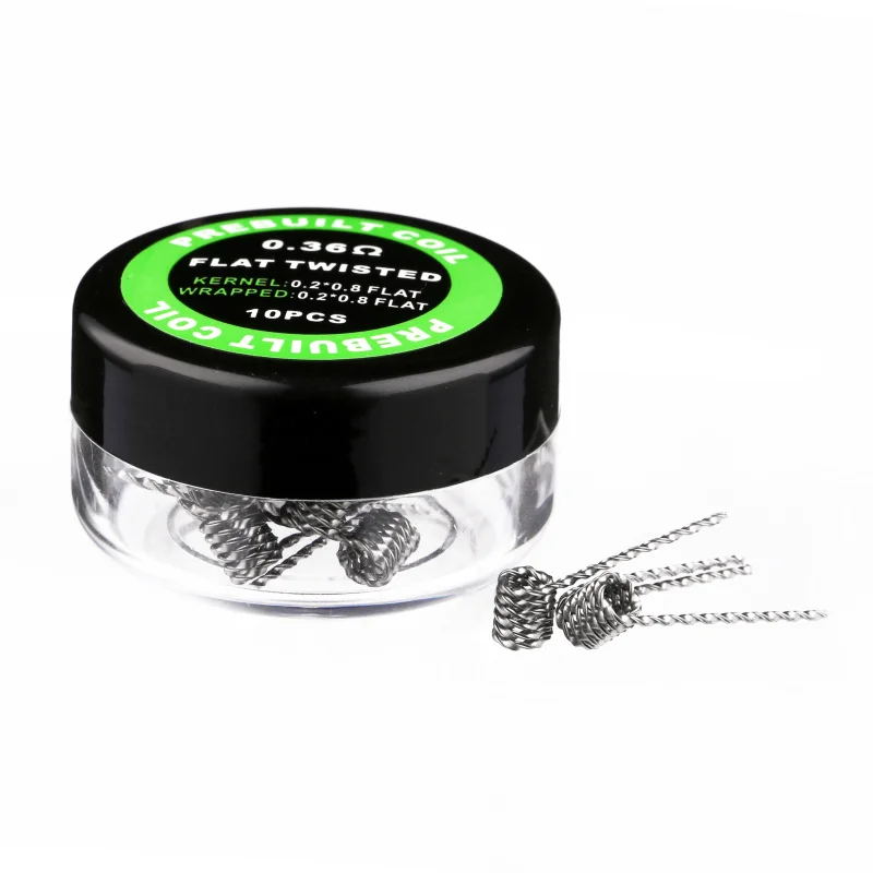 Flat twisted coil