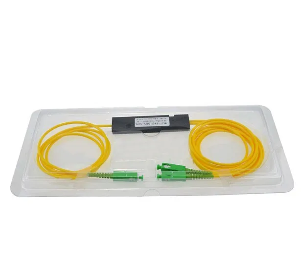 Scapc 1x2 Волокно-оптические ftth Splitter FBT оптический разветвитель 1x2 scapc одномодовый simplex PLC оптический разветвитель