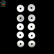 New 10pc 18mm SKS-7 Rotary Cutter Replacement Blades Sewing Tool Paper Cloth Fabric Cutting fit 4mm Hex Hole OLFA