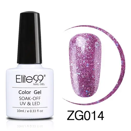 Elite99 10 мл жемчужный Блестящий Гель-лак для ногтей впитывающийся лак для ногтей требуется база Светодиодная лампа верхнее покрытие Полупостоянный гель лак - Цвет: ZG014