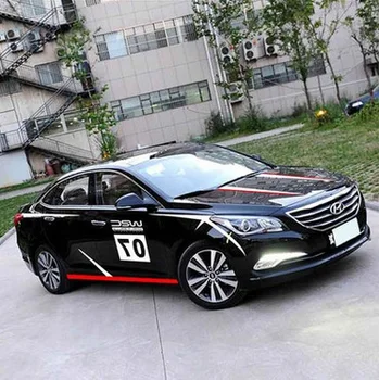 

WRC 07 Both Sides Engine Hood Car Body Stickers Personality Stripes Waterproof Wonderful New Design