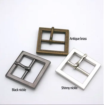 

30pcs Metal Buckle hook buckle clip 20mm alloy metal buckle with pin silver black bronze high polished belt buckle BK-016