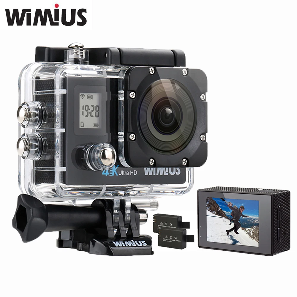 WiMiUS Q4 Wifi 4K Ultra HD Video Action Camera Double Screen 16MP 170D