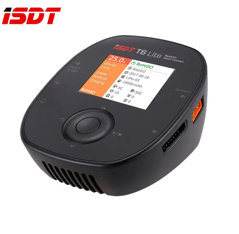

Original ISDT T6 Lite 600W 25A Intelligent Smart Battery Balance Charger For 2S-6S Lipo Battery RC Multirotor Quadcopter Parts