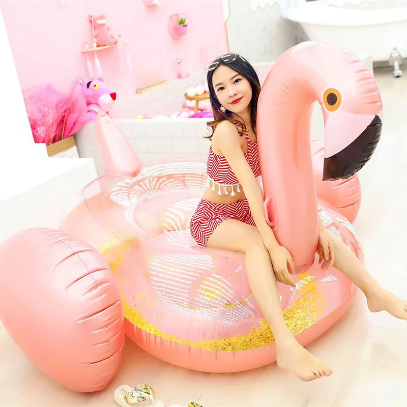 

Inflatable Flamingo Pool Float Unicorn Inflatable Swimming Ring Adult Water Bed Pool Party Flamingo Inflatable Swim Circle