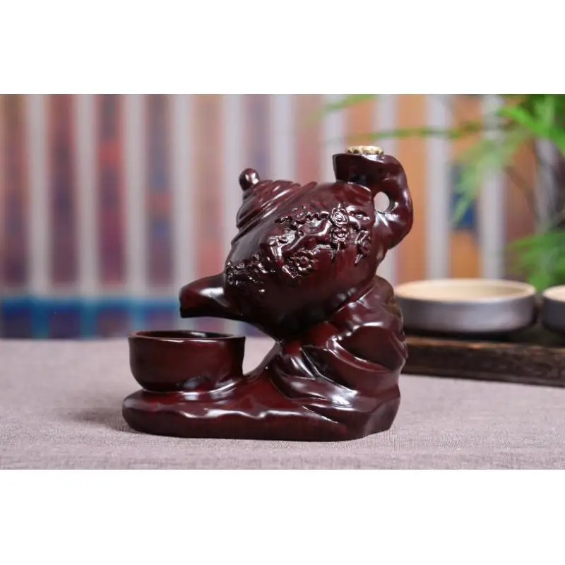 Китайский Teaware форма курильница для благовоний горелка черный сандаловое дерево дым водопад ладан держатель использовать в офисе Teaho использовать Декор