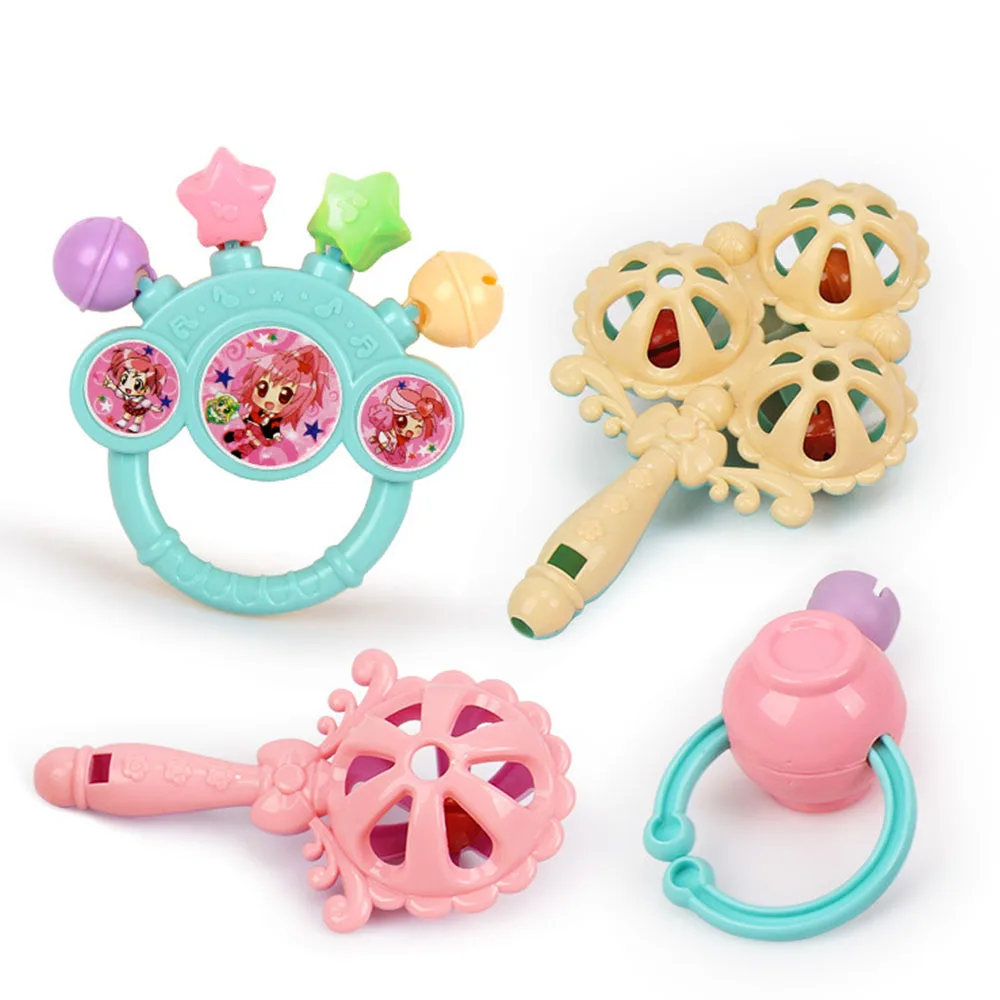 Красочные игрушки Монтессори, Прорезывание Зубов, Детская развивающая кроватка, мобили, детский прорезыватель, игрушка для девочек