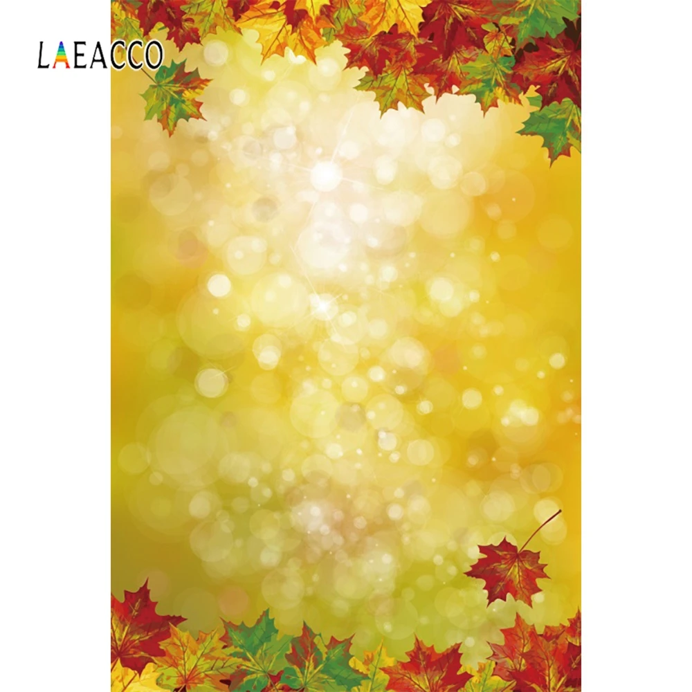 

Laeacco Leaves Light Bokeh Personalized Scenery Wedding Photocall Photography Background Photographic Backdrops For Photo Studio