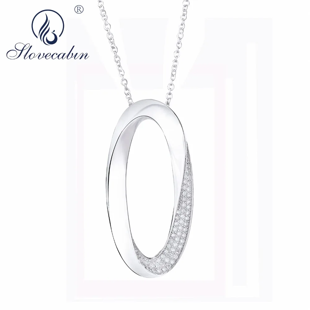 Slovecabin 100 Authentic 925 Sterling Silver Number 0 Zero Pendant