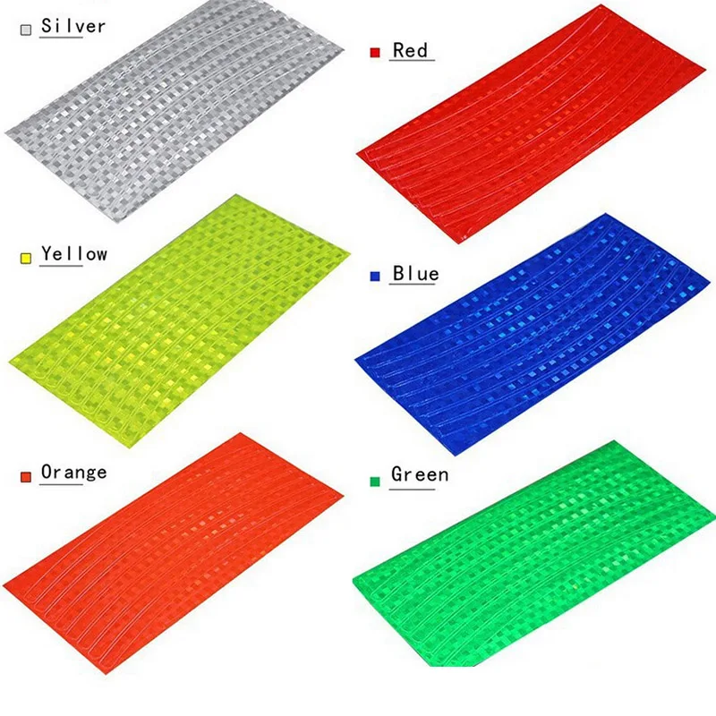 Bicycle reflector Fluorescent MTB Bike Bicycle Sticker Cycling Wheel Rim Reflective Stickers Decal Accessories BRS2001