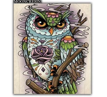 5D Diy Diamond Painting Cross Stitch Different Forms Of Owl Needlework Diamond Embroidery Full Round Mosaic Decoration Resin Kit