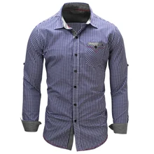 Elegant Plus Size 3XL 4XL Men's Shirt Striped Business Casual Long Sleeve Male Shirts Quality Cotton Streetwear B664