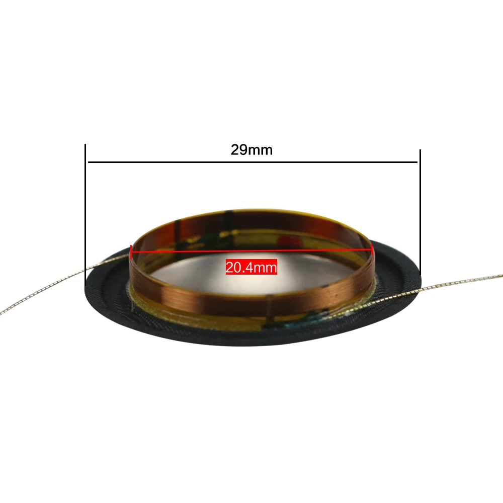 GHXAMP 20,4 мм 20,5 ядро Тройная звуковая катушка импортная титановая пленка+ шелковая мембрана специальные аксессуары 8 Ом 2 шт