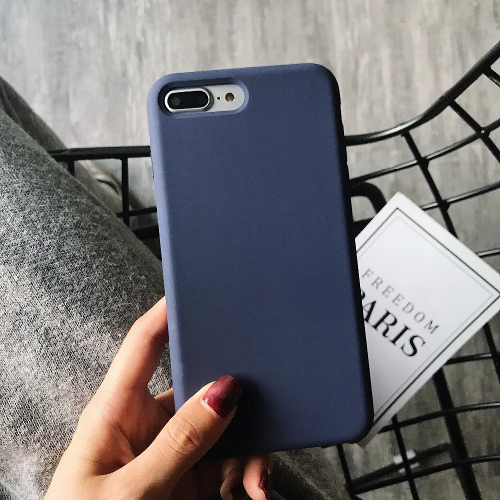 

Luxury Original without LOGO Official Silicone Case for iPhone 7 8 Plus For Apple For iPhone X Phone Cover For 5S SE 6S 6 Plus