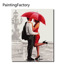 PaintingFactory романтичный влюбленный живопись по номерам живопись на стену для дома изображения людей для гостиной современная декоративная фотография искусство